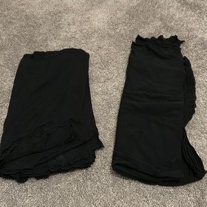 2- black nursing cover up/ car seat cover